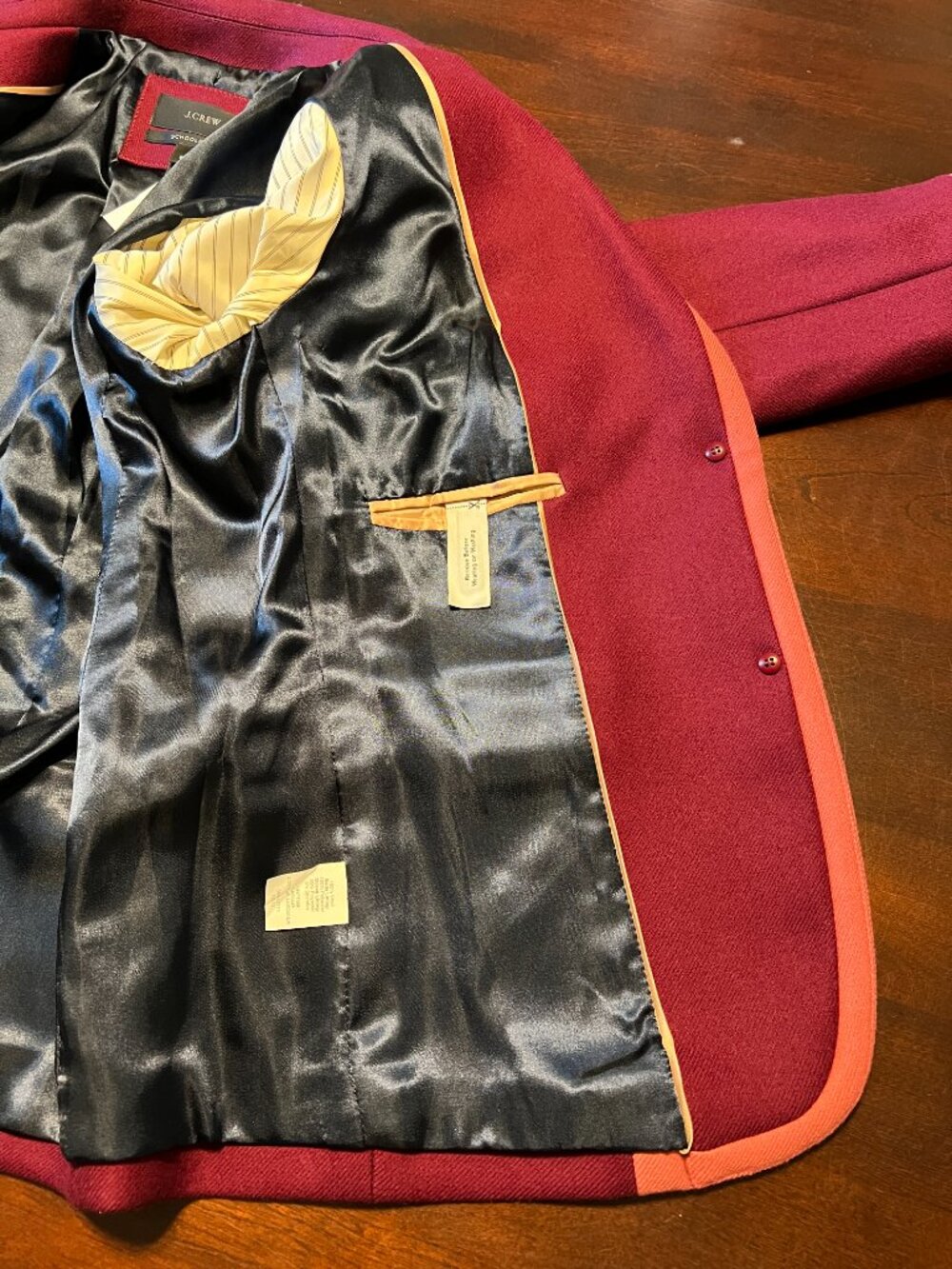 *NEW* J CREW SCHOOLBOY TIPPED WOOL BLAZER - Picture 8 of 13